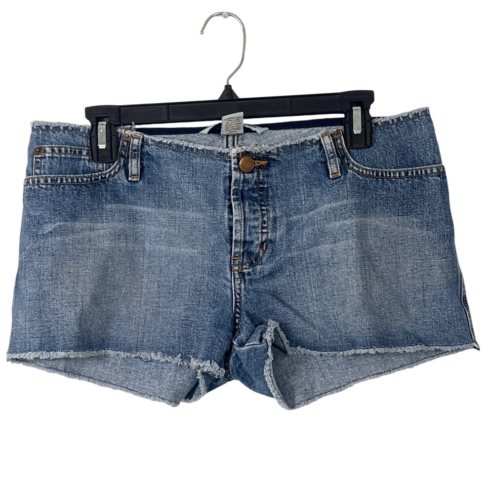 Abercrombie & Fitch Vintage Y2K Low‎ Rise Jean Shortie Shorts 6 Grunge Punk Emo